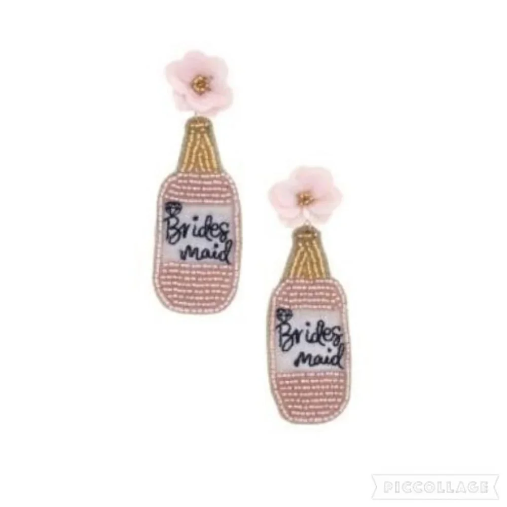 Bridesmaid‎ Bottle Earrings